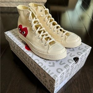 Converse Chuck Taylor All-Star 70s Hi Commes des Garcons PLAY White